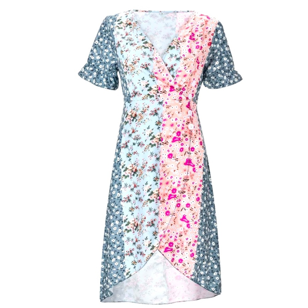 Floral Patchwork Dress